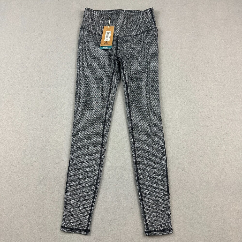 prAna Leggings Women Extra Small Black Caraway Tight Yoga Hiking Outdoor XS